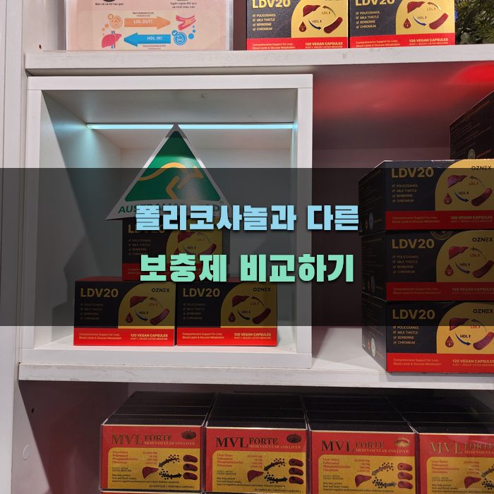폴리코사놀과 다른 보충제 비교하기