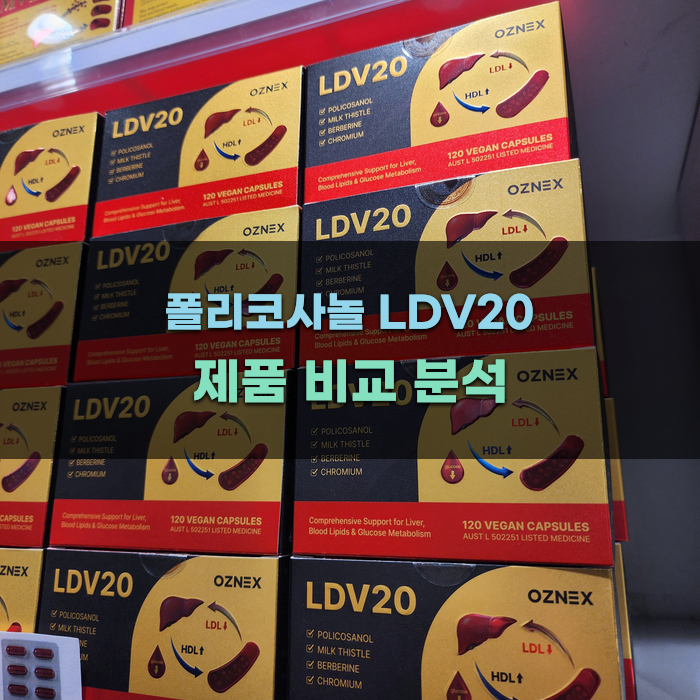 폴리코사놀 LDV20 제품 비교 분석