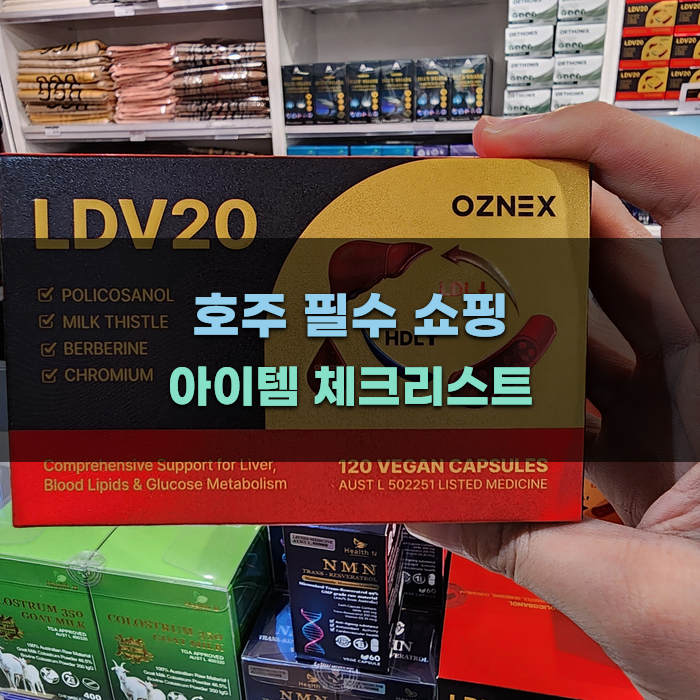 호주 필수 쇼핑 아이템 체크리스트